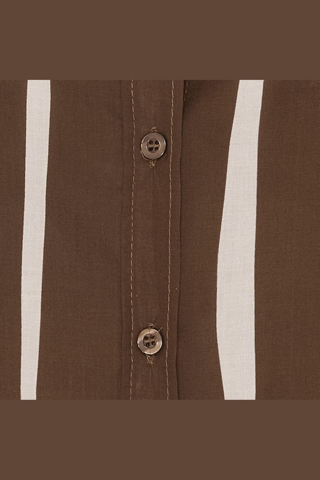 Marta Du Chateau - Mdcevelina Shirt 58130M - Brown Stripe