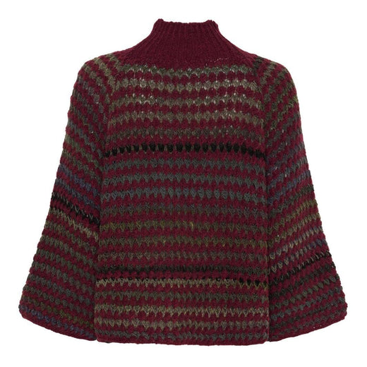 Marta Du Chateau - Mdcfatima Knit 25453 - Bordeaux Strikbluser 