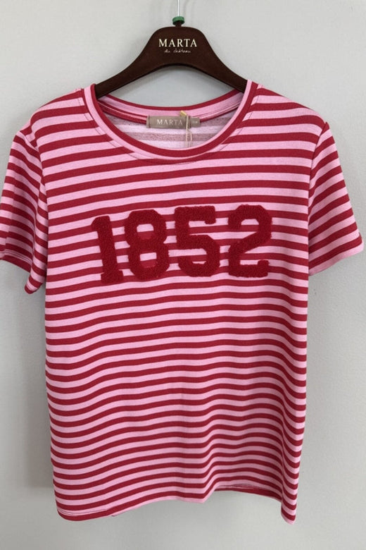 Marta Du Chateau - Mdchertha Tee 84275-1852S - Pink/Red