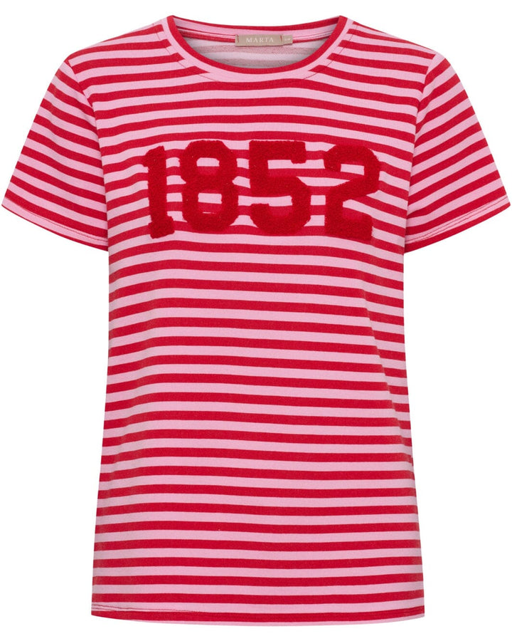 Marta Du Chateau - Mdchertha Tee 84275-1852S - Pink/Red T-shirts 