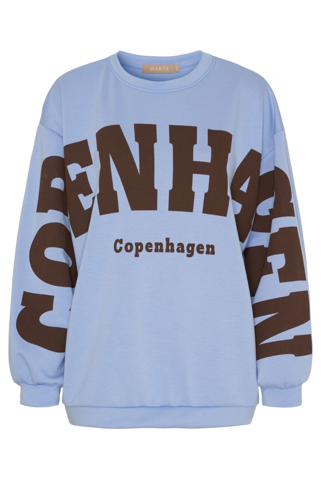 Marta Du Chateau - Mdchibiscus Sweatshirt 22659 - Sky Blue Sweatshirts 