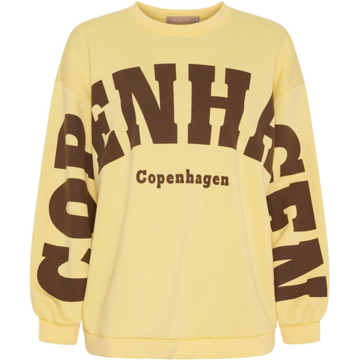 Marta Du Chateau - Mdchibiscus Sweatshirt 22659 - Yellow/Moro Sweatshirts 