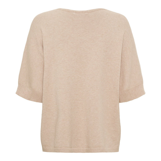 Marta Du Chateau - Mdcinaya Knit 9587 - Camello Melange Strikbluser 