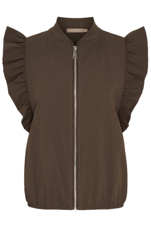 Marta Du Chateau - Mdcjannie Vest 58876M - Coffee Veste 