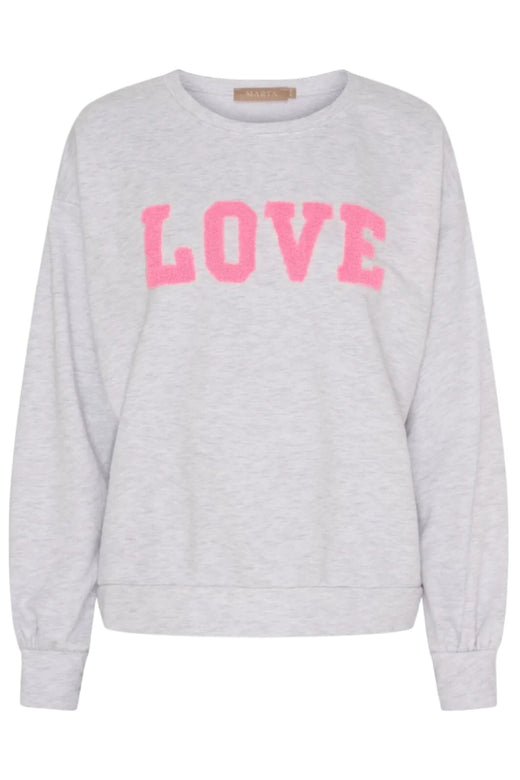 Marta Du Chateau - Mdcjessa Sweatshirt 7976 - Light Grey Melange Sweatshirts 