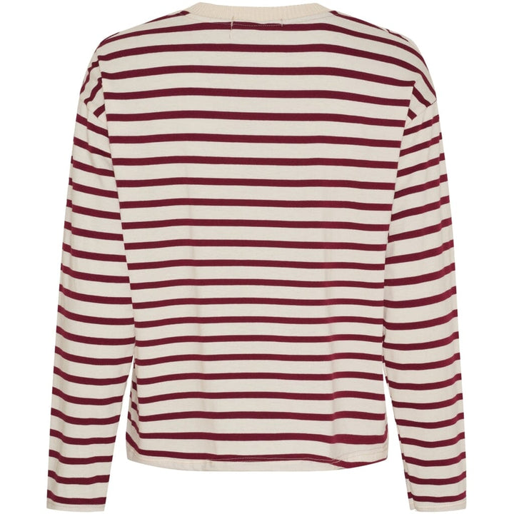 Marta Du Chateau - Mdckara Ls Tee 58709 - Bordeaux Bluser 