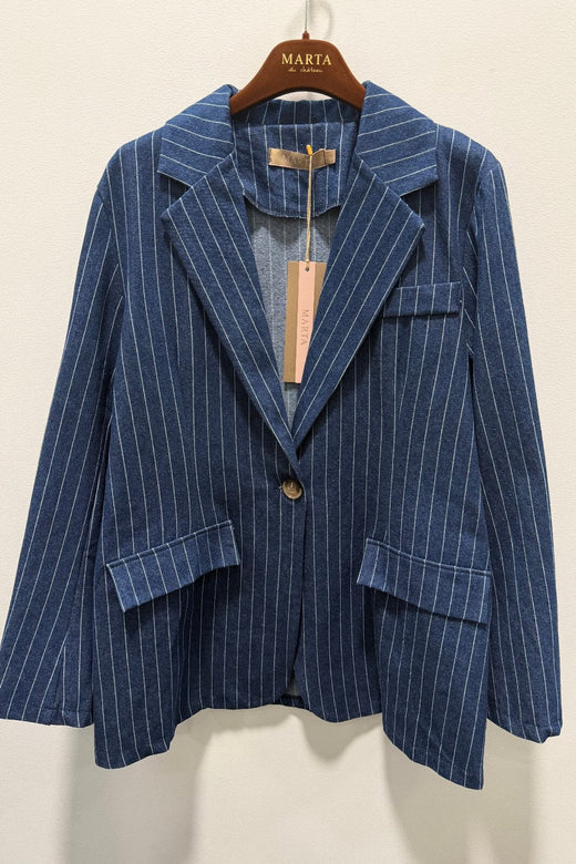 Marta Du Chateau - Mdclenia Blazer 55167M - Denim Blazere 