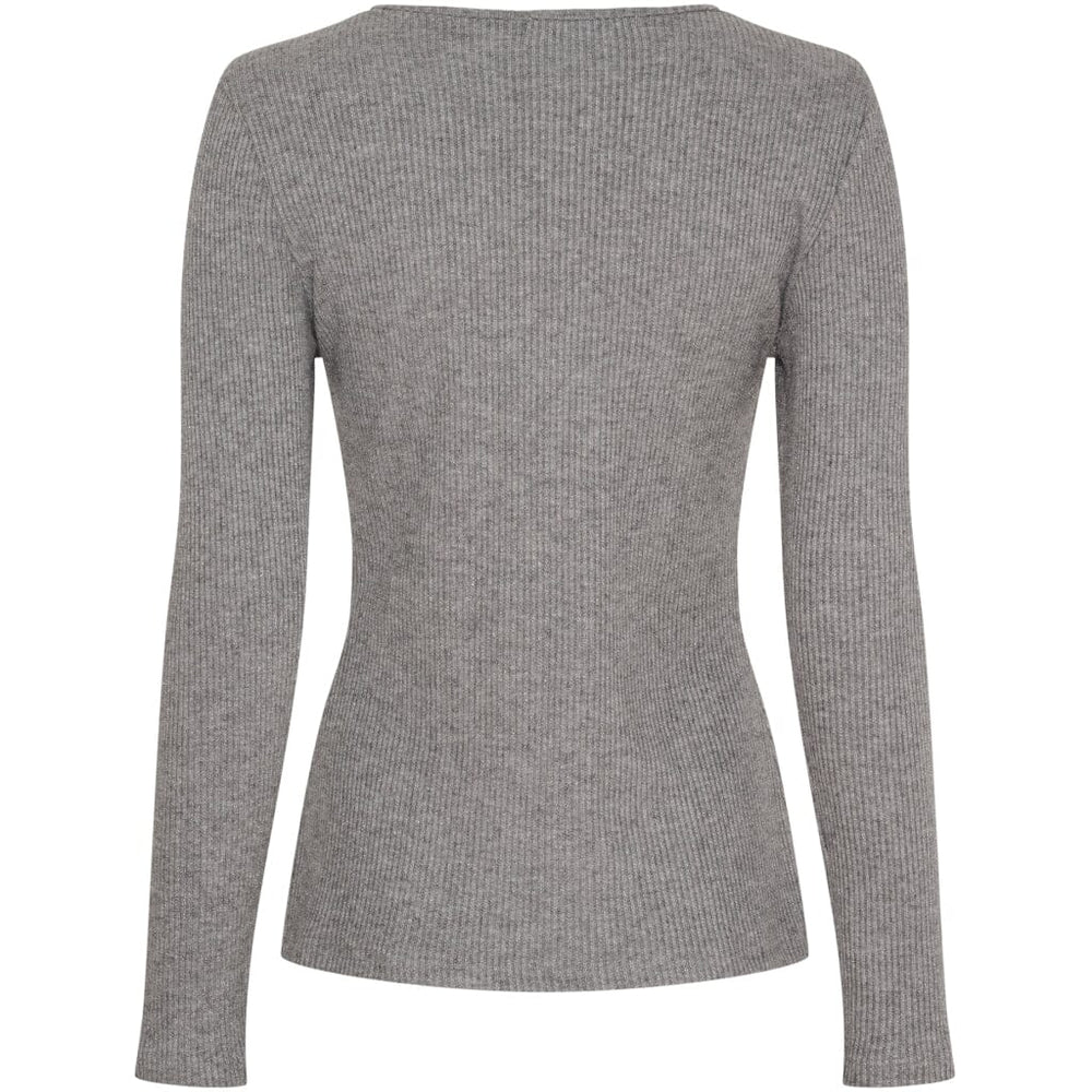 Marta Du Chateau - Mdclunara Ls Tee 38915M - Grey Bluser 