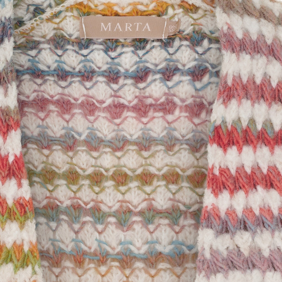 Marta Du Chateau - Mdclysandra Knit Cardigan 25664 - Cream112126 Cardigans 