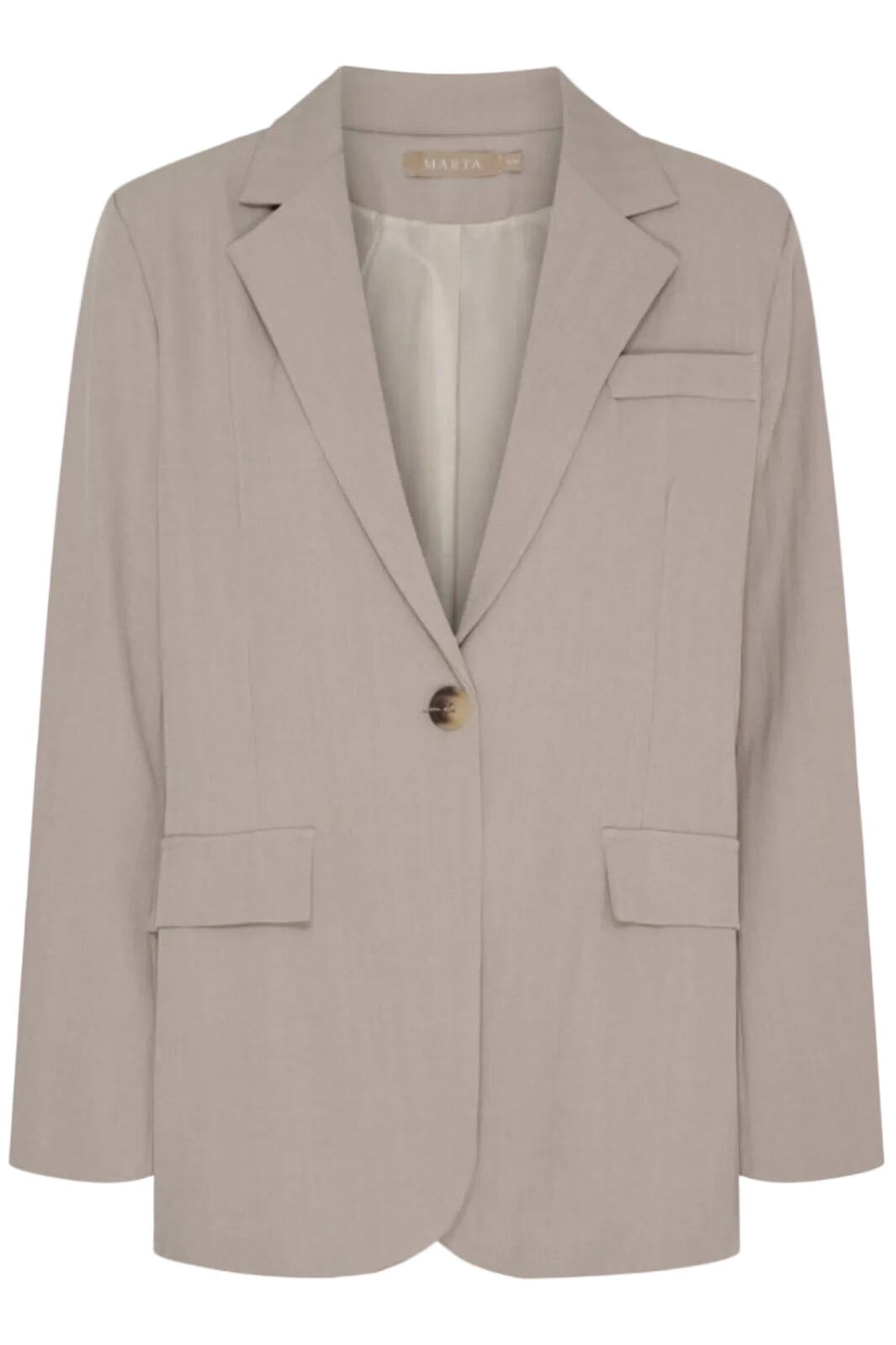 Marta Du Chateau - Mdcmajken Blazer 15502RC - Dark Beige Blazere 