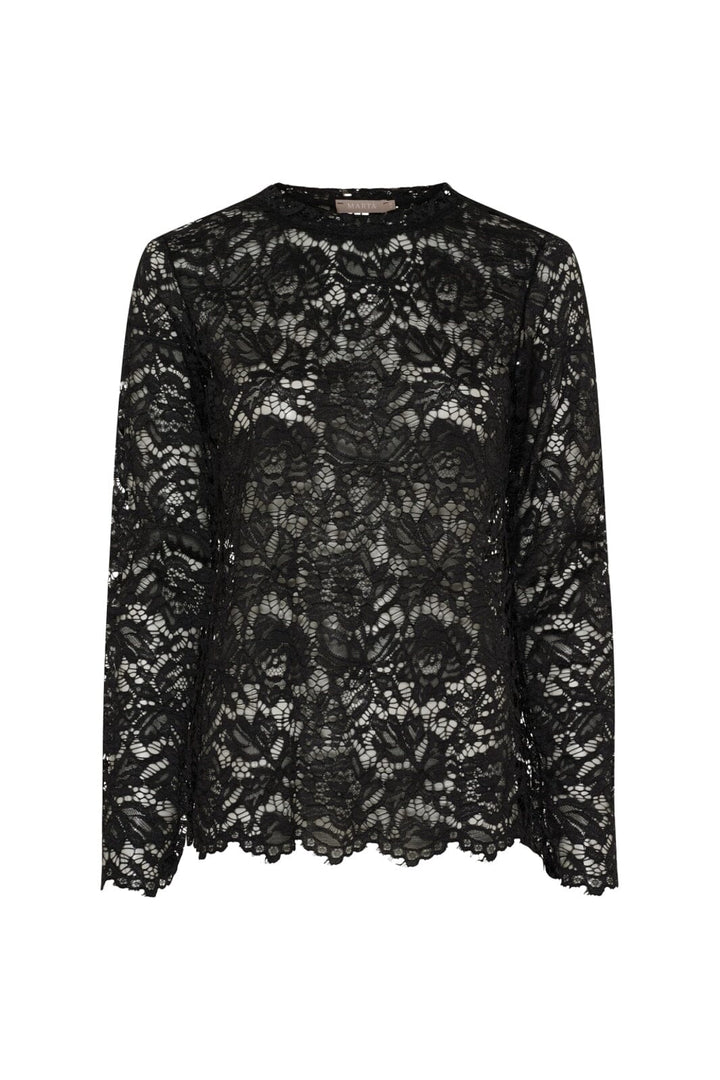 Marta Du Chateau - Mdcmilley Ls Tee 7707 - Black