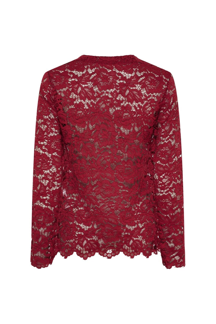 Marta Du Chateau - Mdcmilley Ls Tee 7707 - Bordeaux