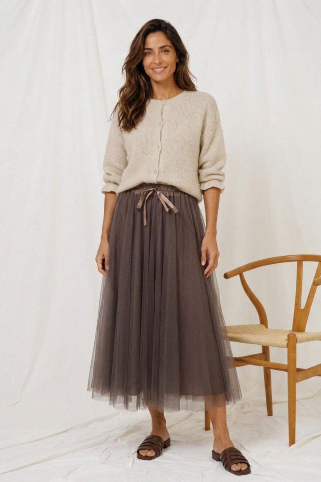 Marta Du Chateau - Mdcpalmina Skirt 23028 - Moro