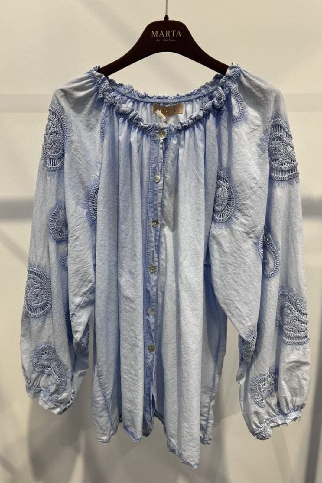 Marta Du Chateau - Mdcpatty Shirt - Sky Skjorter 