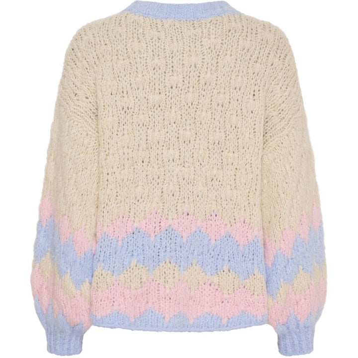 Marta Du Chateau - Mdcpernilla Knit 8155 - Beige Strikbluser 