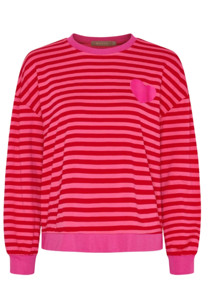 Marta Du Chateau - Mdcvilda Ls Tee 58903 - Fuxia/Pink Sweatshirts 