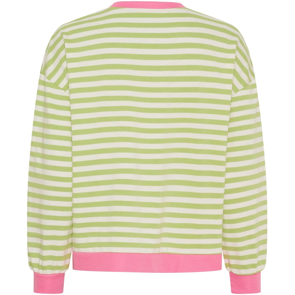 Marta Du Chateau - Mdcvilda Ls Tee 58903 - Green/Baby Sweatshirts 