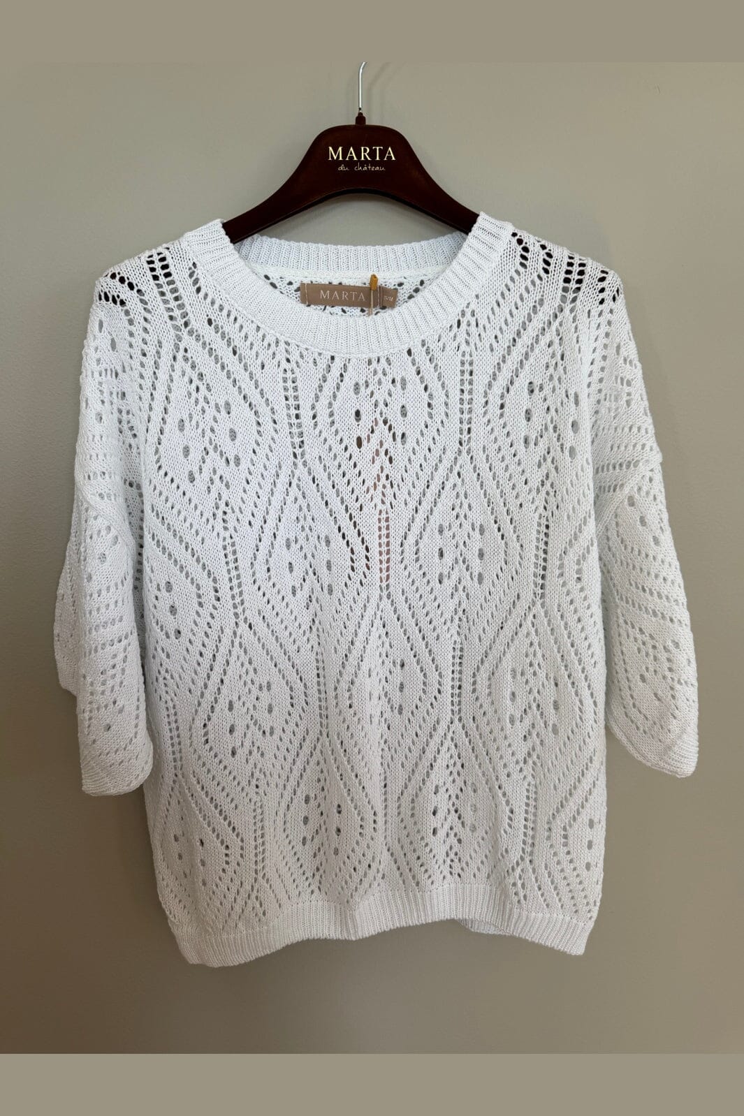 Marta Du Chateau - Mdcvina Knit 6592 - White
