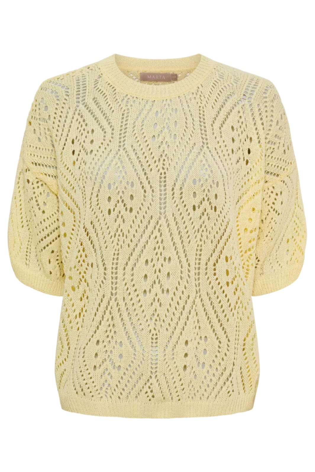 Marta Du Chateau - Mdcvina Knit 6592 - Yellow Strikbluser 