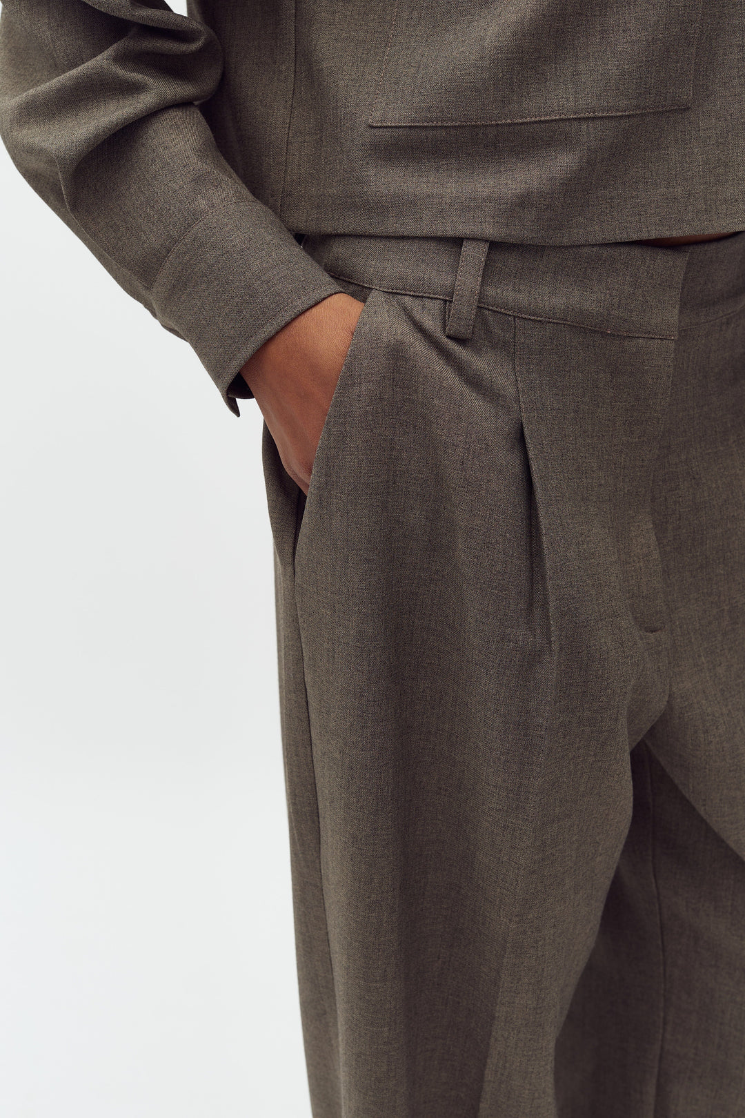 MbyM - Cristiana Long-M 63228483 - F84 - Deep Green Melange Bukser 