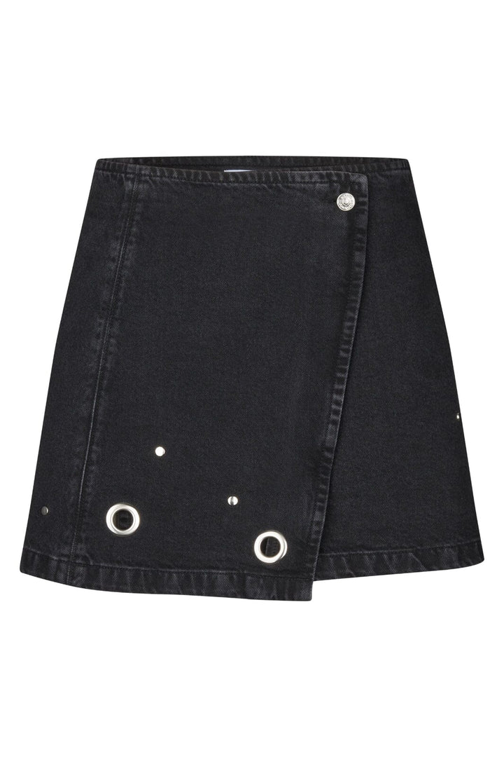 MbyM - Keyana-M 62820620 - T56 - Black Midnight Wash Nederdele 