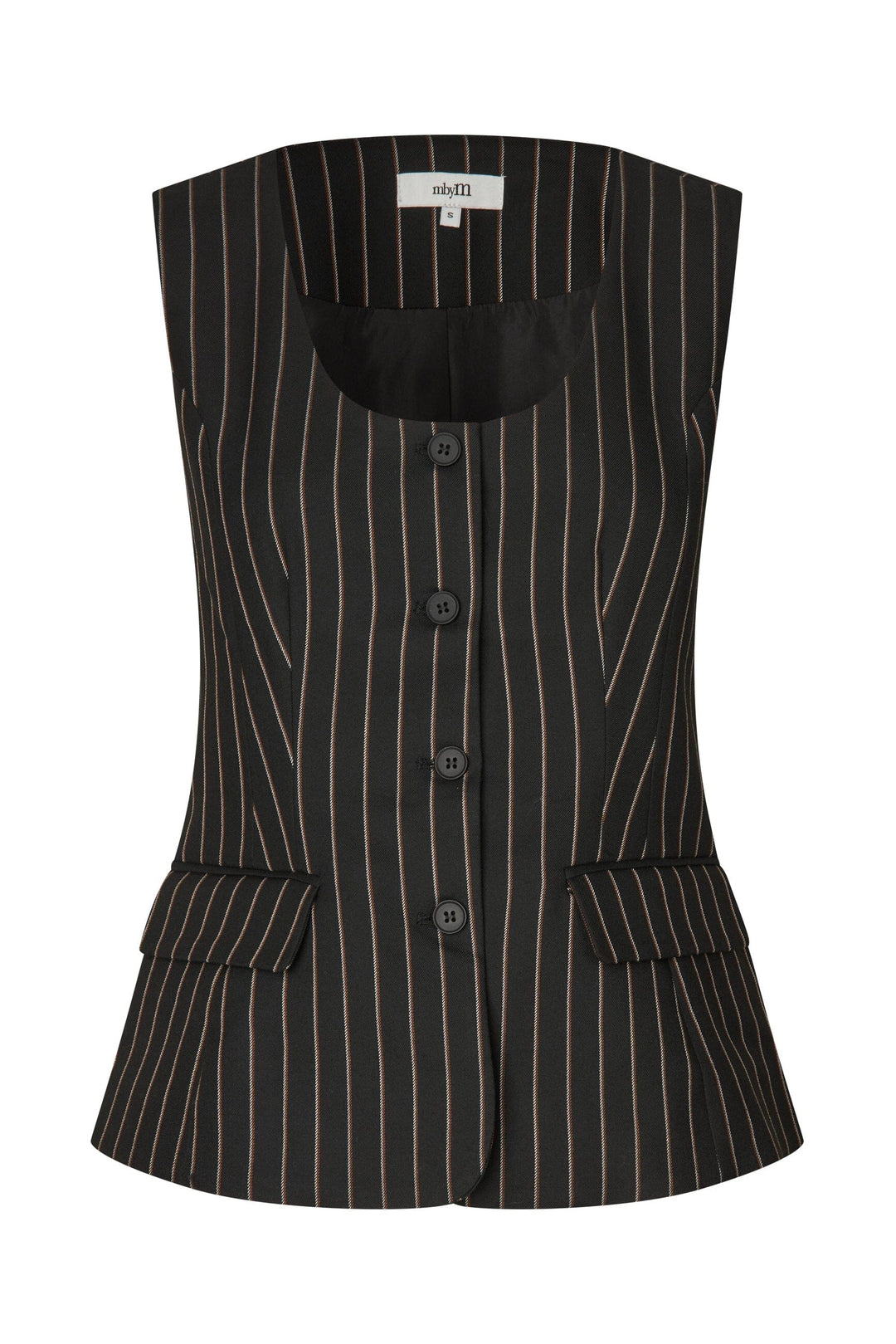MbyM - Laylin-M 74731514 - Y85 - Black Brown Pinstripe Bluser 