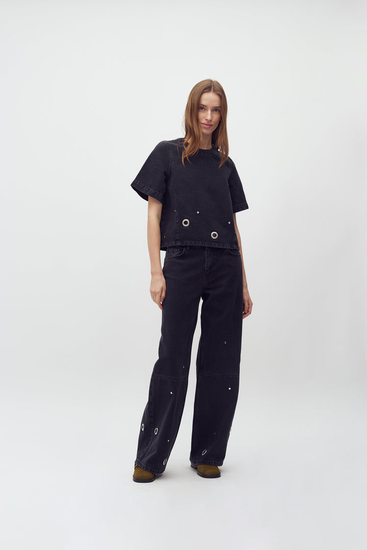 MbyM - Luxia-M 62820622 - T56 - Black Midnight Wash Jeans 