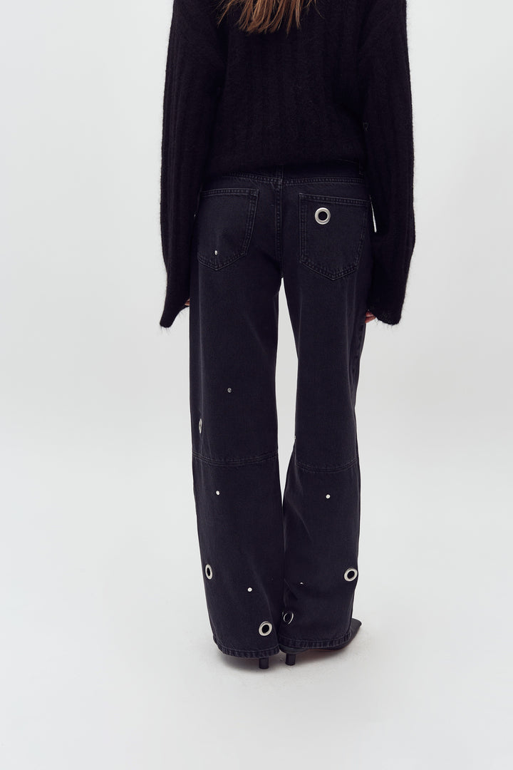 MbyM - Luxia-M 62820622 - T56 - Black Midnight Wash Jeans 