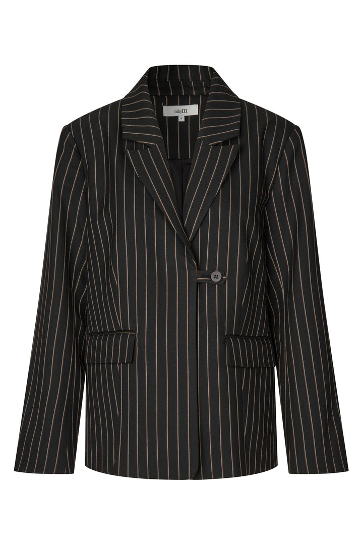 MbyM - Milani-M 74731427 - Y85 - Black Brown Pinstripe Blazere 