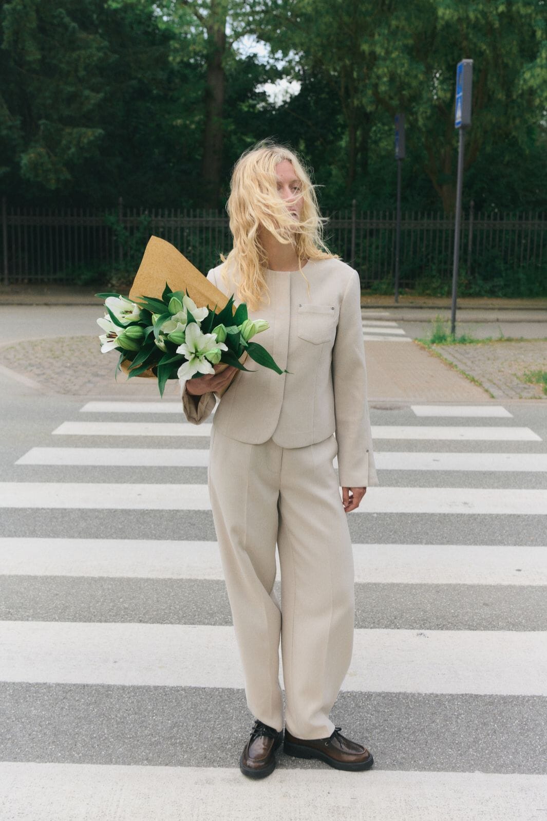 MbyM - Torina-M 63340830 - U71 - Spring Brown Melange Blazere 