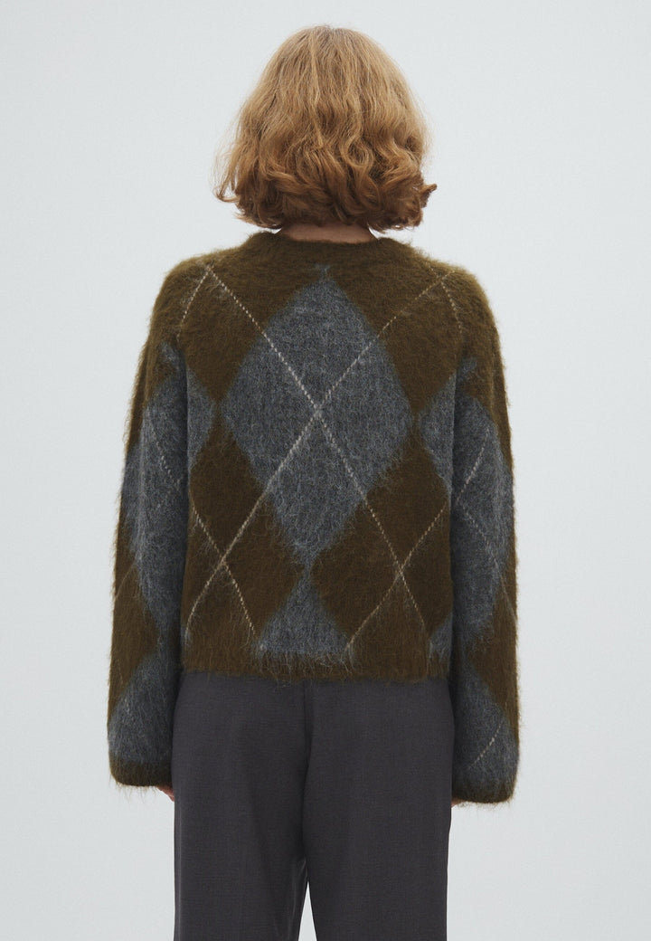 MbyM - Zelie-M 65301465 - Y89 - Argyle Olive Strikbluser 