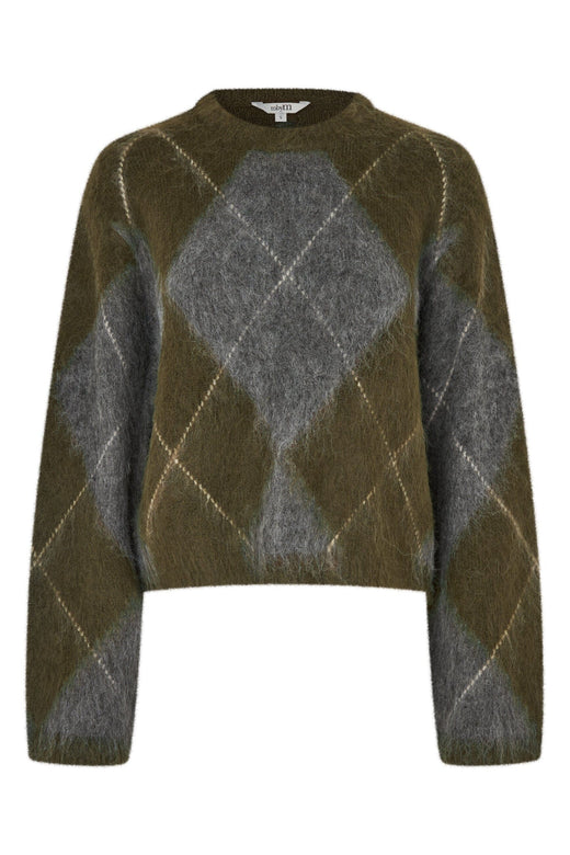 MbyM - Zelie-M 65301465 - Y89 - Argyle Olive Strikbluser 
