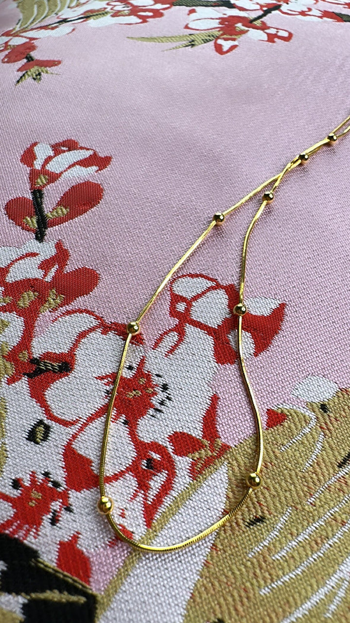 Mellow Moon - Ball Necklace 2 - Golden Halskæder 