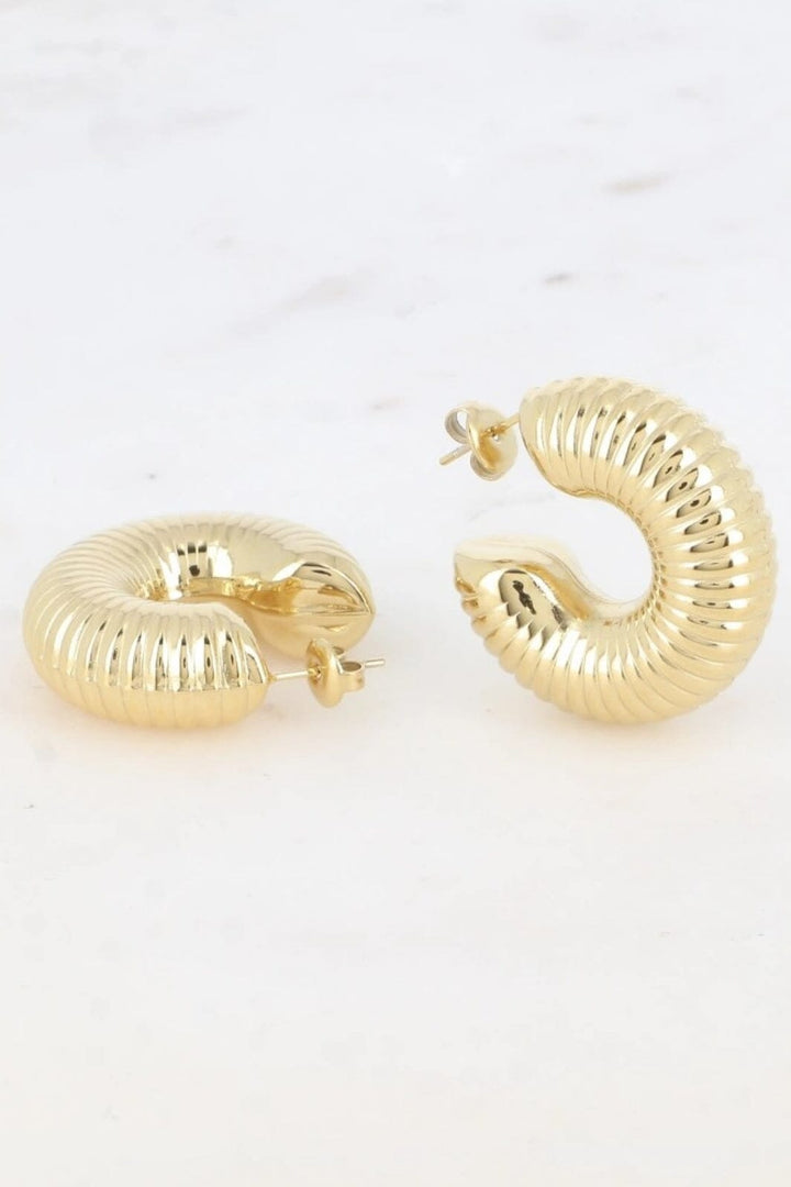 Mellow Moon - Cameron Hoop Øreringe BM1329E0580 - Forgyldt