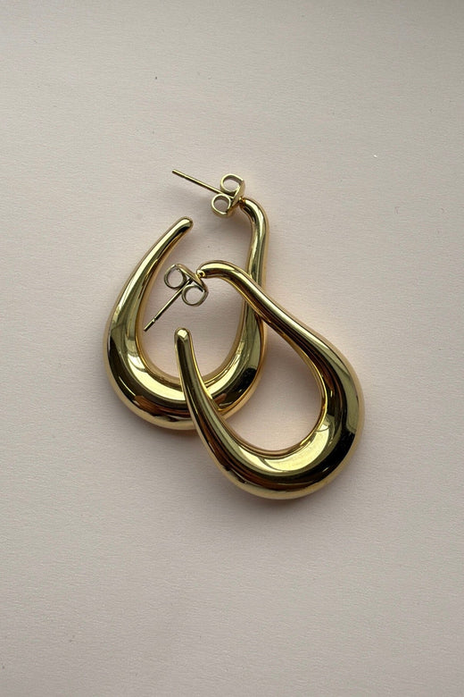 Mellow Moon - Clara Øreringe BM1333E0580 - Forgyldt Øreringe 