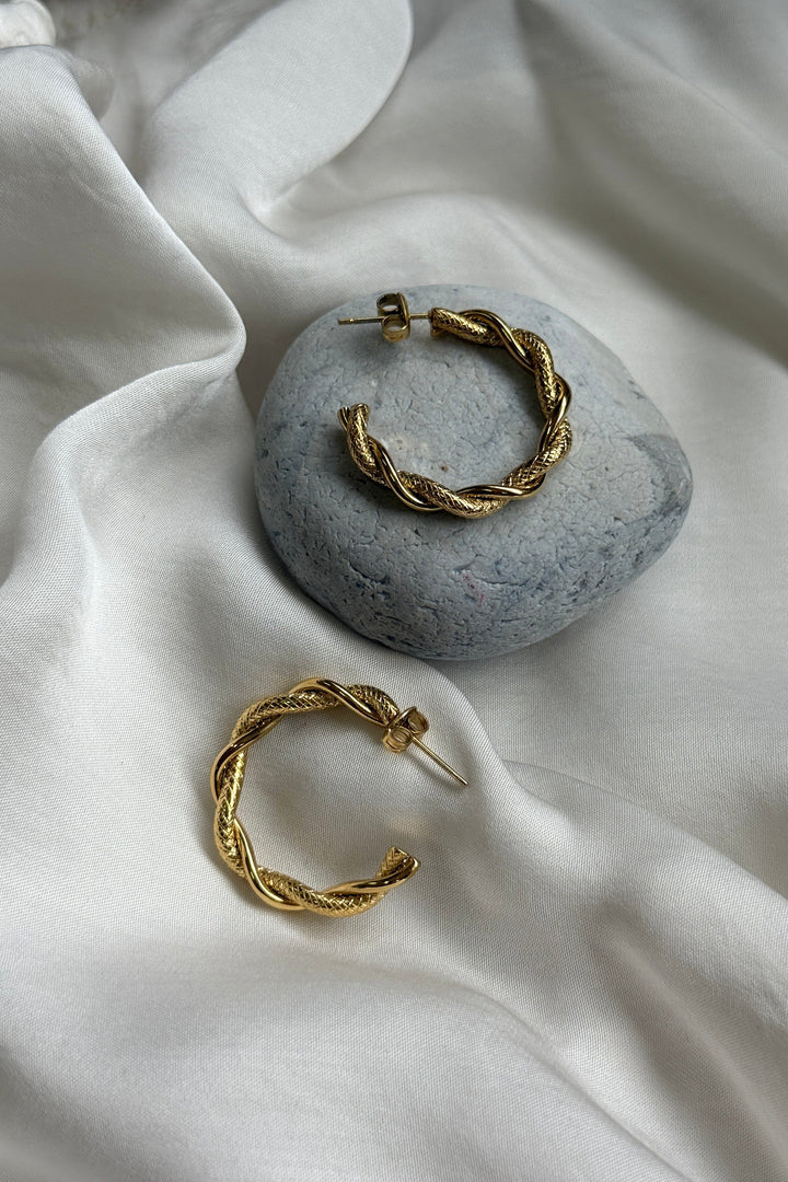 Mellow Moon - Claudia Hoop Øreringe BME03730500 - Forgyldt Øreringe 