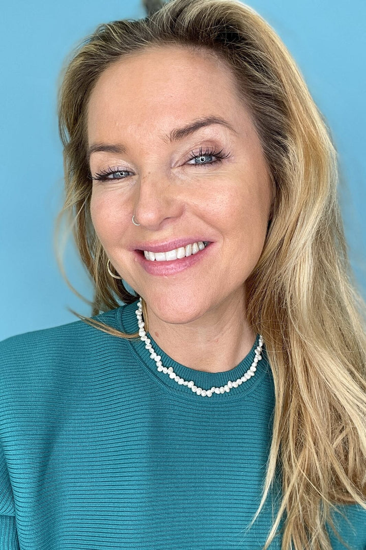 Mellow Moon - Ferskvandsperle halskæde med små perler - Forgyldt Halskæder 