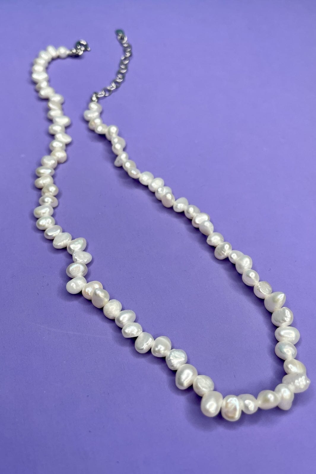 Mellow Moon - Ferskvandsperle halskæde med små perler - Forgyldt Halskæder 