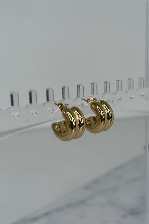 Mellow Moon - Helene Ørering - Forgyldt Øreringe 