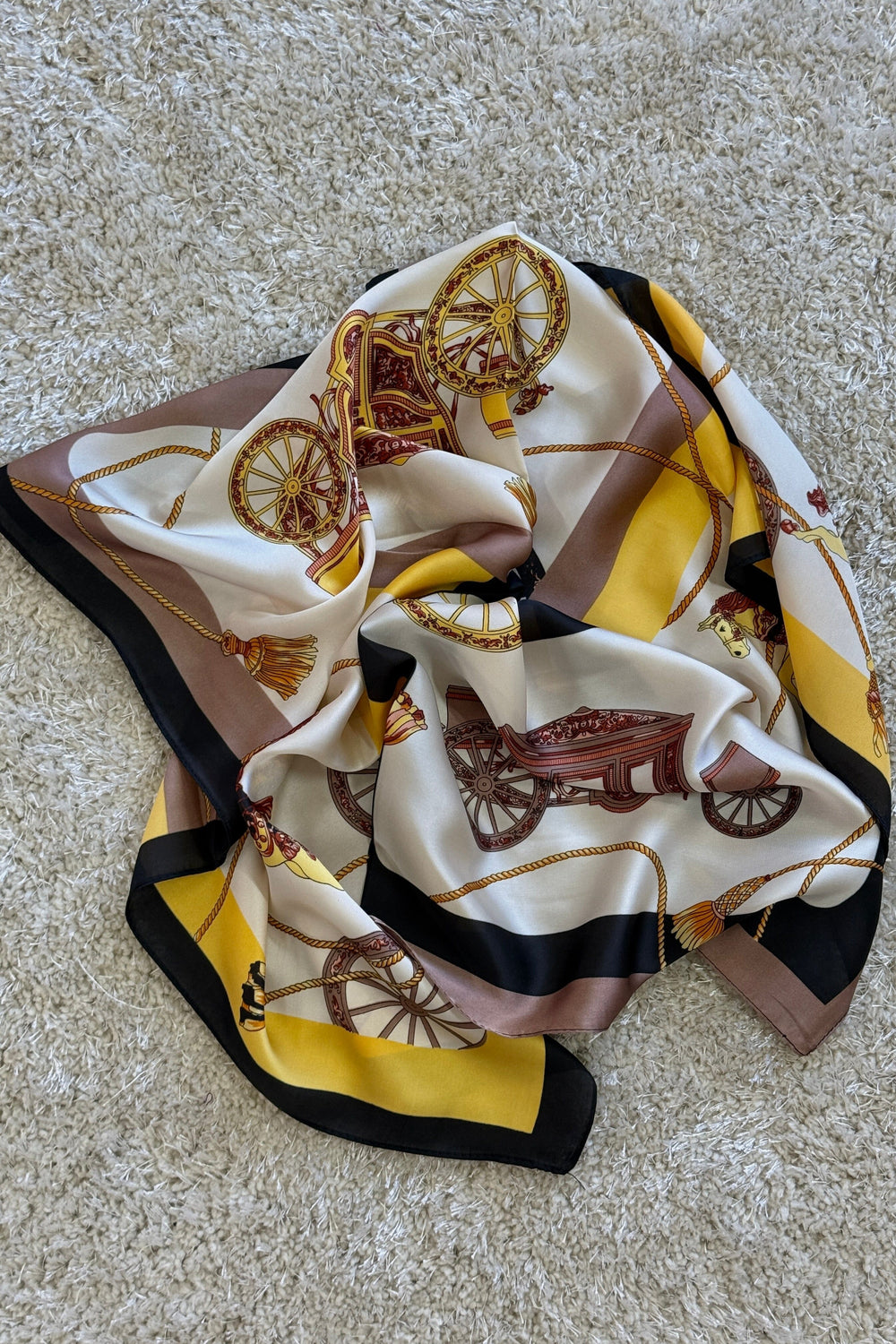 Mellow Moon - Indian Polyester Scarf ECHARPE4220050 - Yellow Tørklæder 