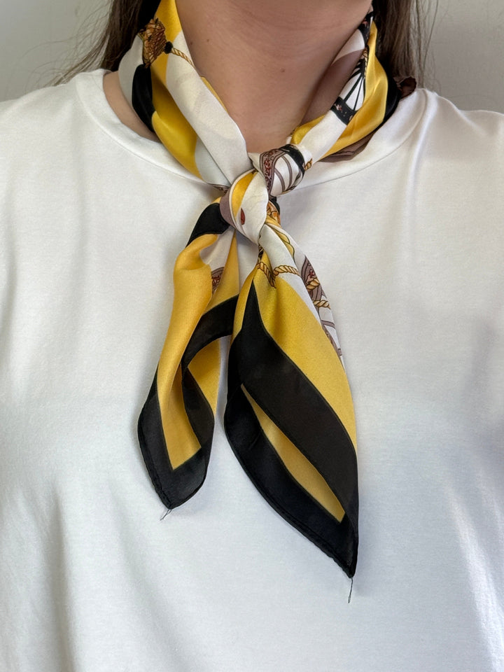 Mellow Moon - Indian Polyester Scarf ECHARPE4220050 - Yellow Tørklæder 