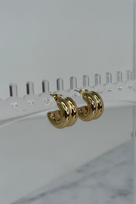 Mellow Moon - Iris Ørering - Forgyldt Øreringe 