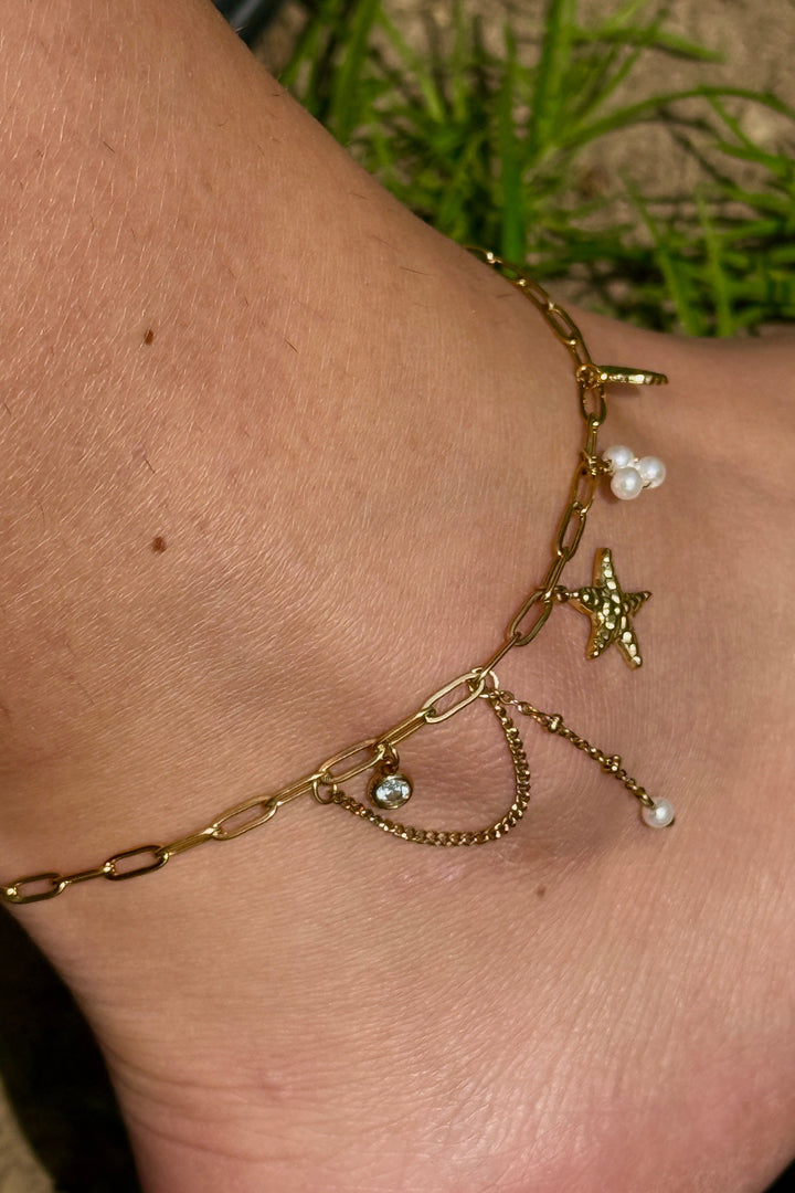 Mellow Moon - Ivana Ankelkæde - White Ankelkæder 