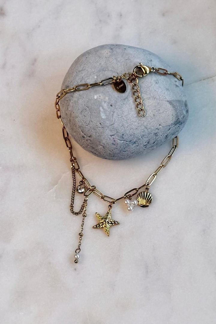 Mellow Moon - Ivana Ankelkæde - White Ankelkæder 