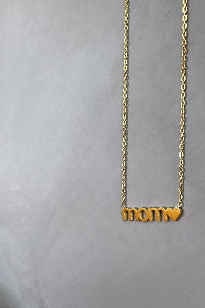 Mellow Moon - Love Mom Necklace - Forgyldt Halskæder 