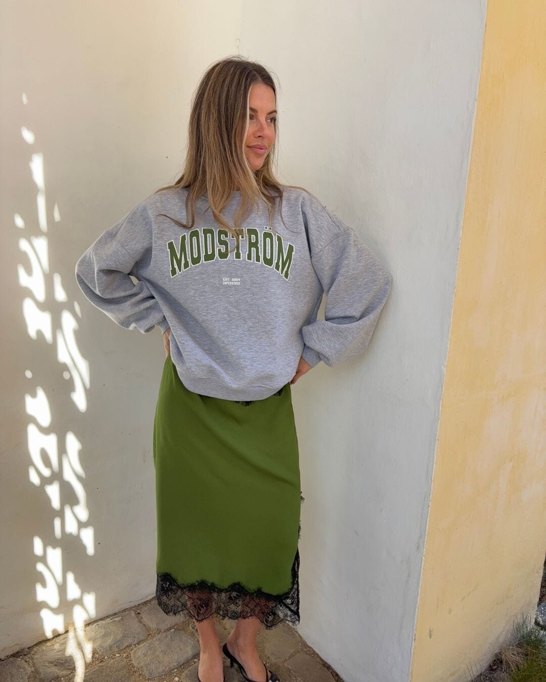 Modström - Bakirmd Sweat 59282 - 7087 - Grey Melange Sweatshirts 