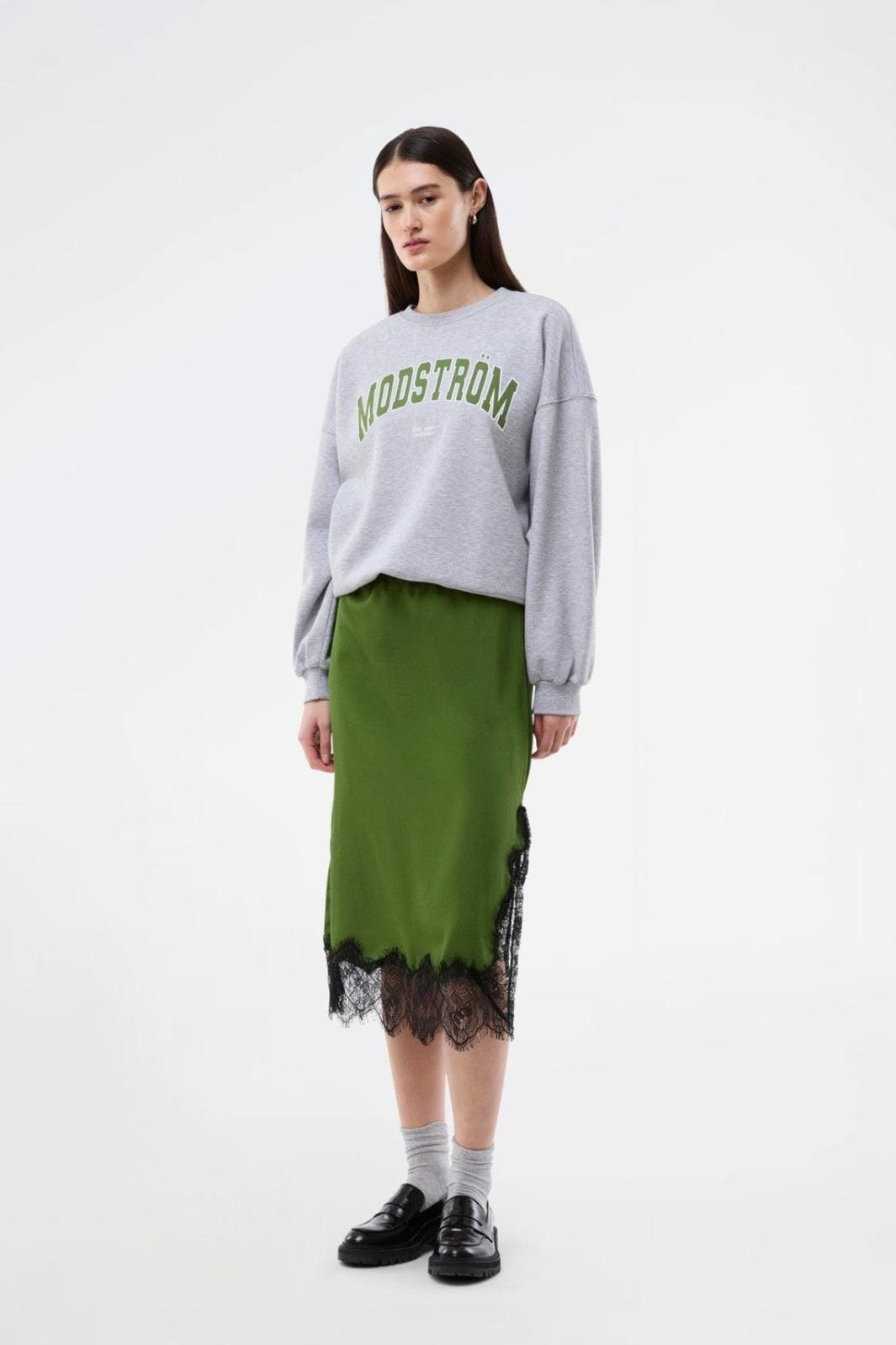 ModströM - Bakirmd Sweat 59282 - 7087 - Grey Melange Sweatshirts 