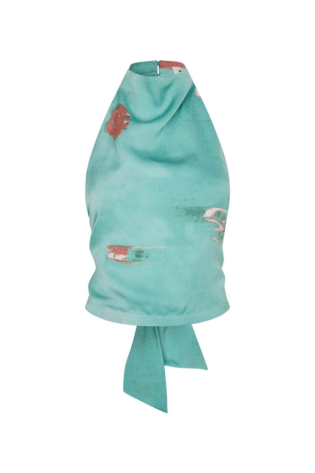 Modström - Carinamd Print Top 59432 - 11631 - Aqua Flower
