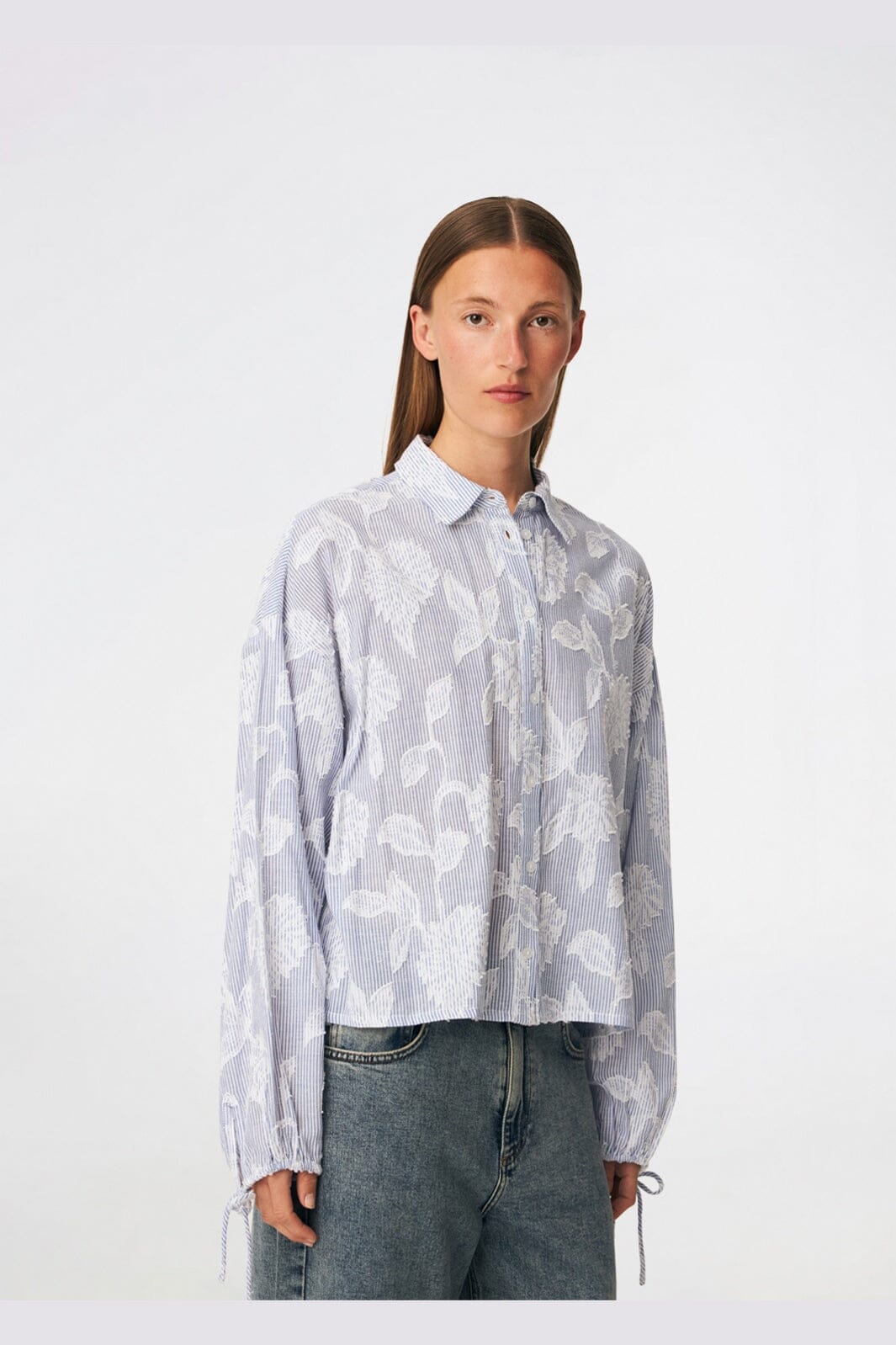 Modström - Cristanmd Shirt 59353 - 11198 - Blue Striped Jacquard