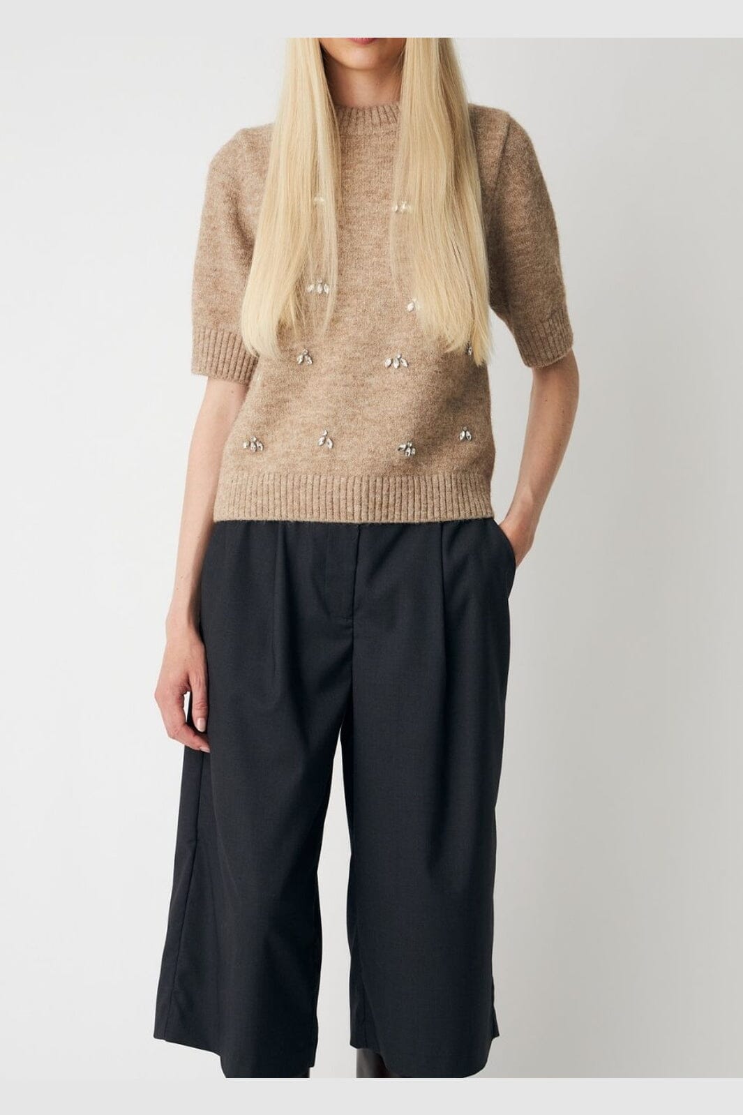 Modström - Edanmd Culotte Pants 59520 - 07088 - Dark Grey Melange